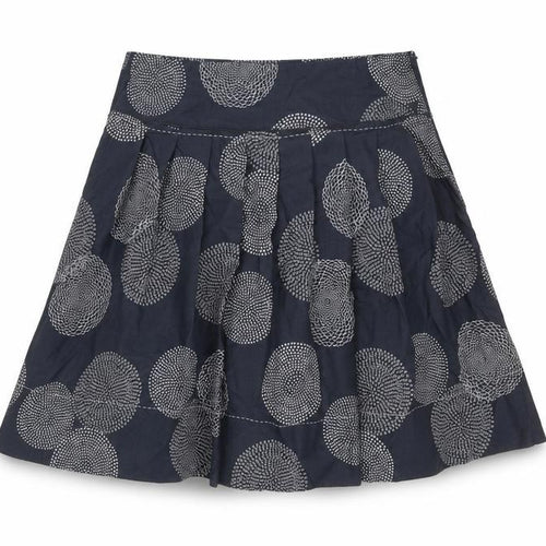 Marks and Spencer Womens Grey Geometric Polyester A-Line Skirt Size 34 in Zip