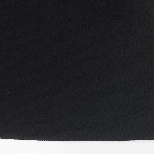 Sisley Womens Black Polyester A-Line Skirt Size 30 in Zip