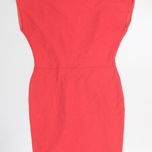 NEXT Womens Pink Viscose A-Line Size 10 Round Neck Pullover