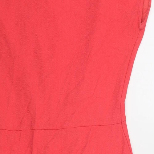 NEXT Womens Pink Viscose A-Line Size 10 Round Neck Pullover