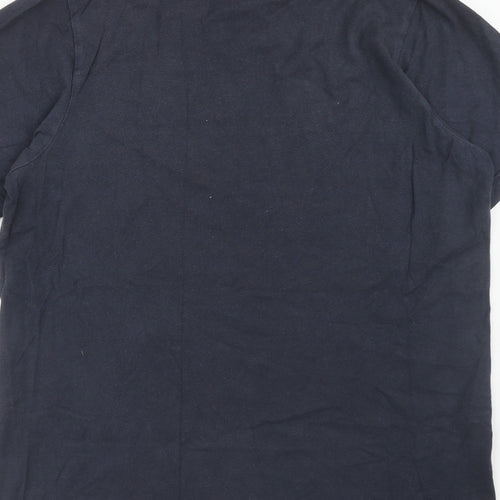 adidas Mens Blue Cotton T-Shirt Size M Crew Neck