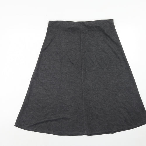 BHS Womens Grey Acrylic Swing Skirt Size 16
