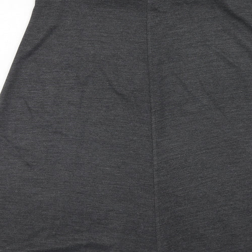 BHS Womens Grey Acrylic Swing Skirt Size 16