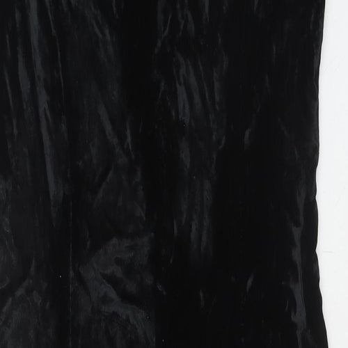 Liz Claiborne Womens Black Acetate Shift Size 4 Round Neck Zip