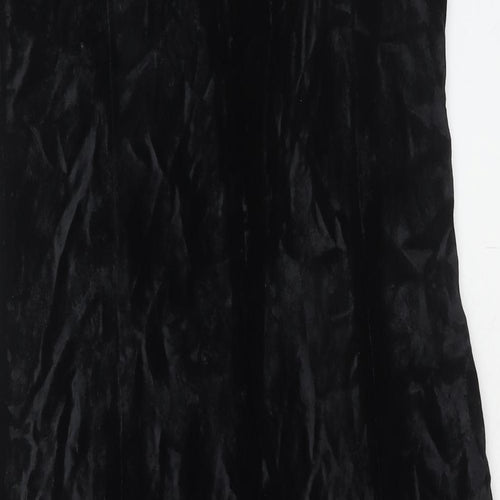 Liz Claiborne Womens Black Acetate Shift Size 4 Round Neck Zip