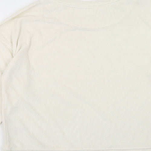H&M Womens Ivory Polyester Pullover Sweatshirt Size S Pullover