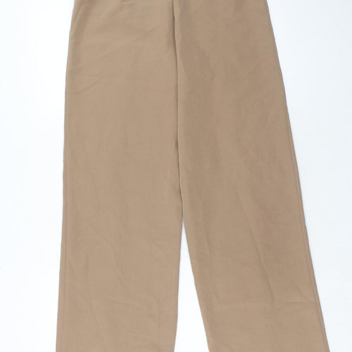 ASOS Womens Beige Polyester Trousers Size 8 Regular Drawstring