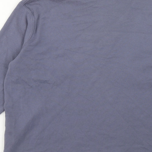 Etham Womens Purple Cotton Basic Polo Size 18 Collared