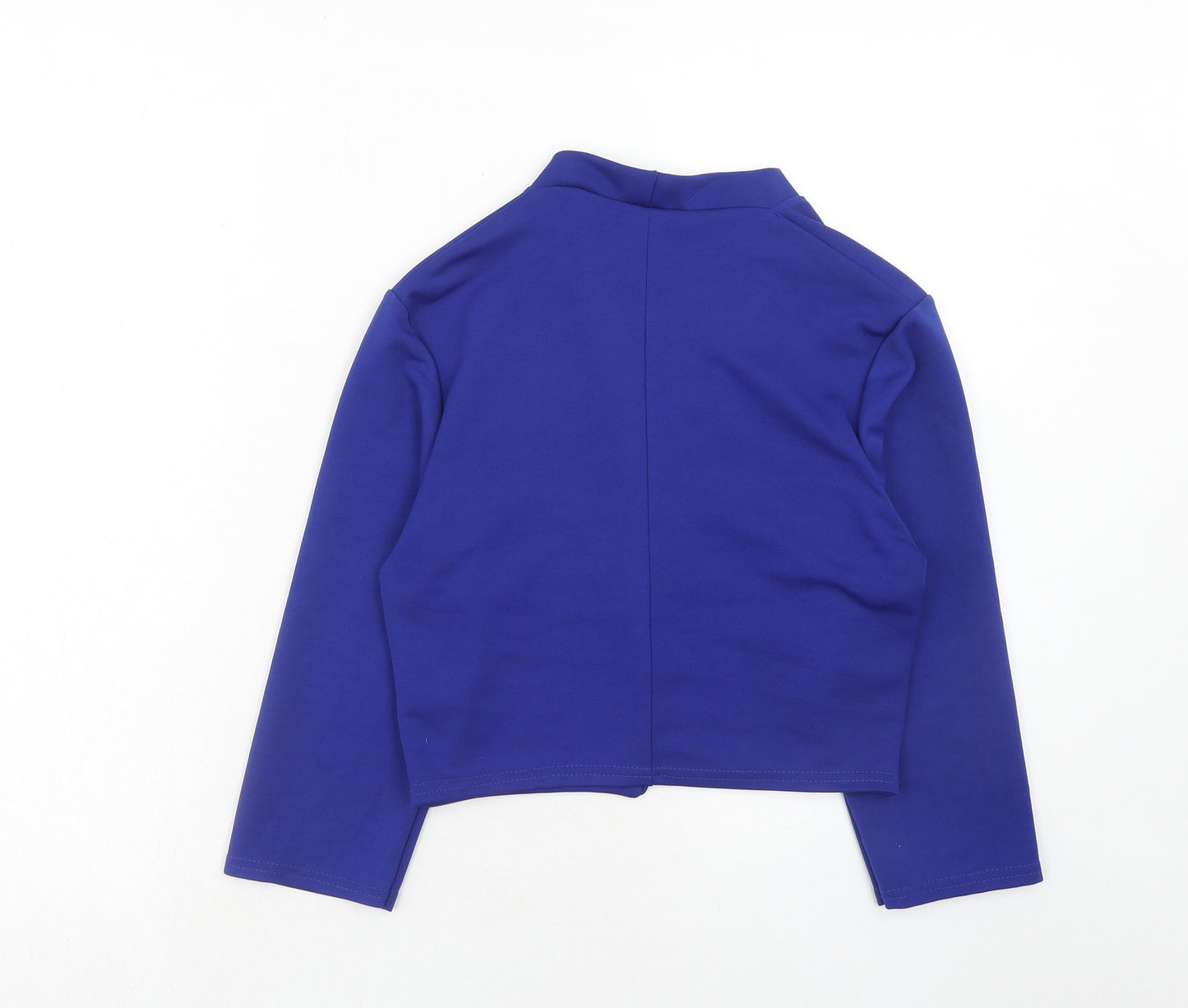 Quiz Womens Blue Jacket Blazer Size 10 Snap