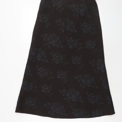 Alex & Co. Womens Brown Floral Polyester Swing Skirt Size 8