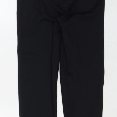 Hurley Womens Black Polyester Cropped Trousers Size S Regular Pullover
