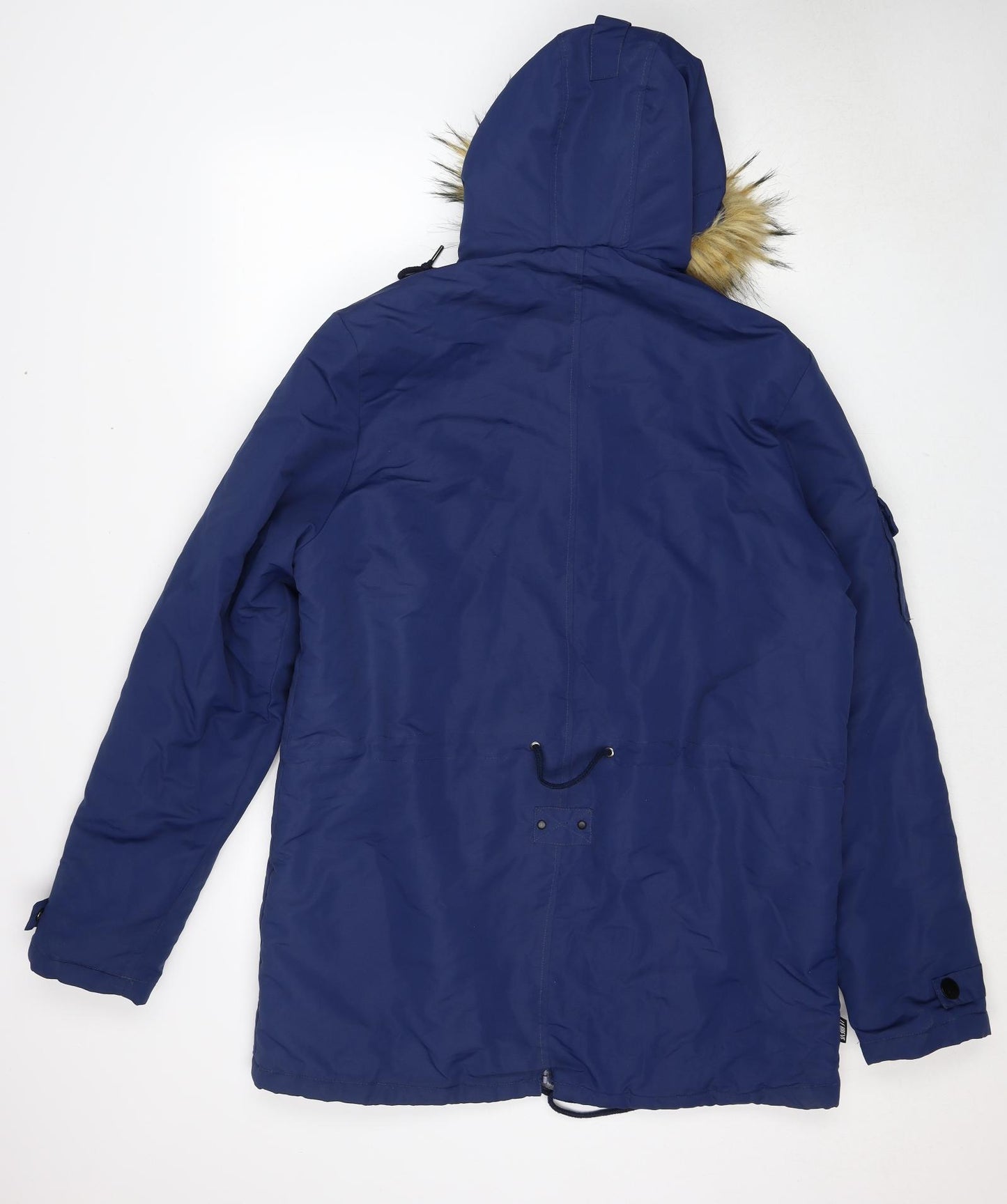 Le Brave Mens Blue Parka Coat Size L Zip