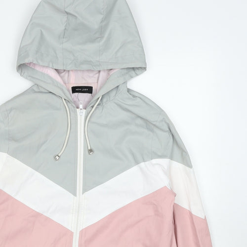 New Look Girls Pink Jacket Size S Zip
