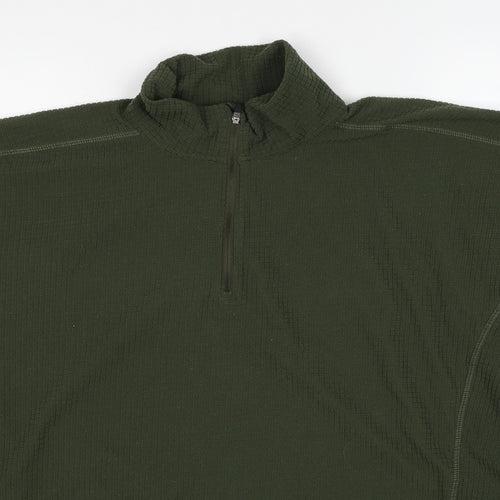 Paramo Mens Green Polyester Pullover Sweatshirt Size XL