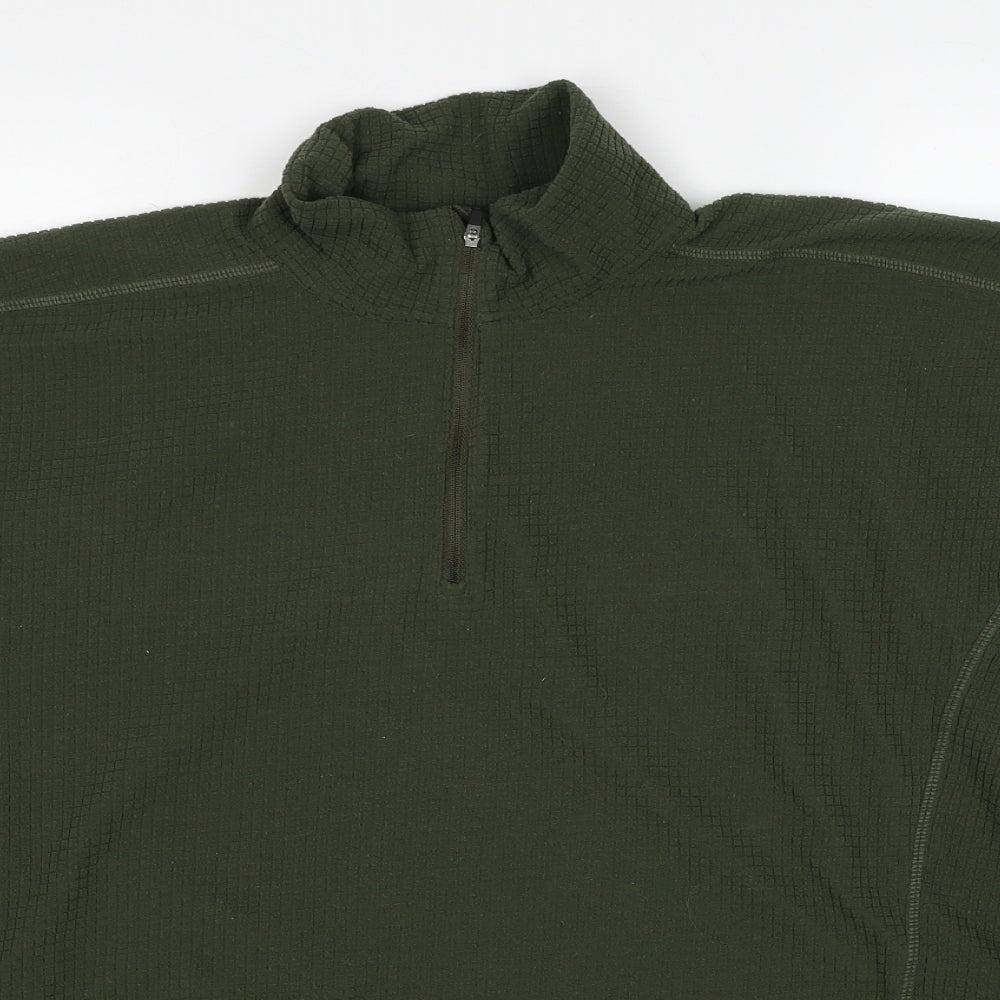 Paramo Mens Green Polyester Pullover Sweatshirt Size XL