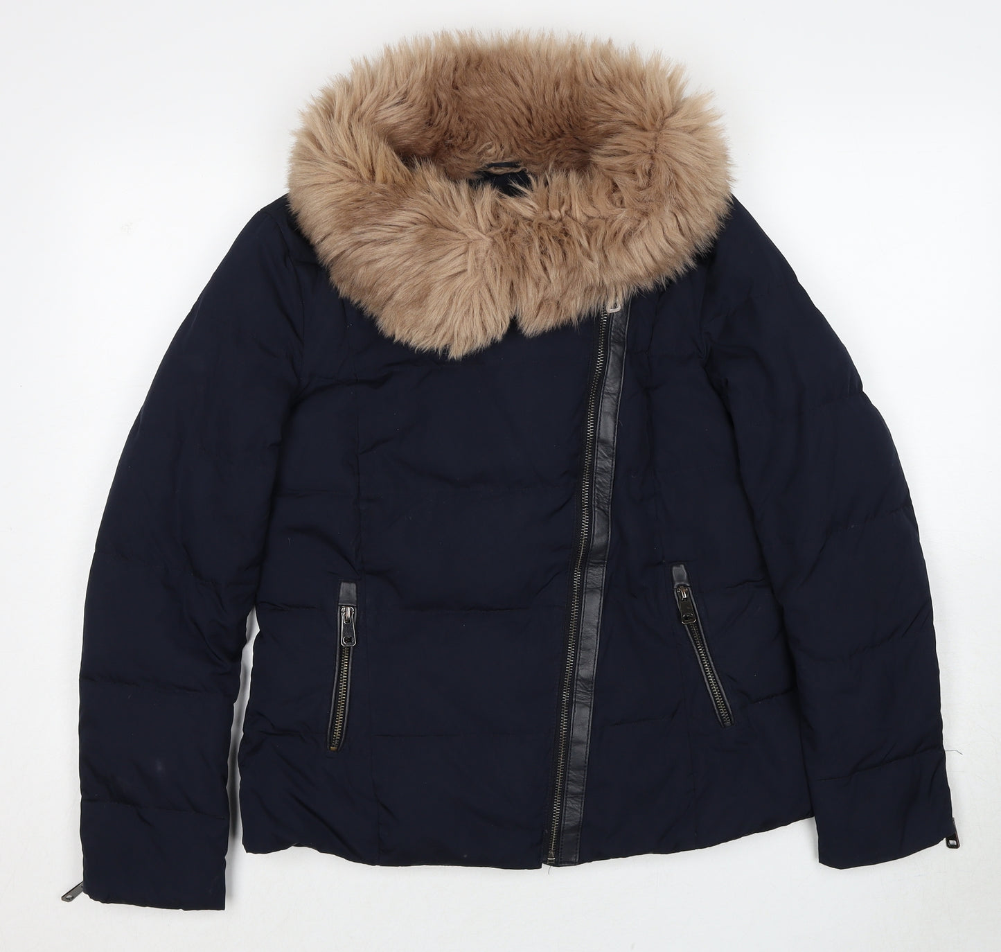Zara Womens Blue Jacket Size S Zip