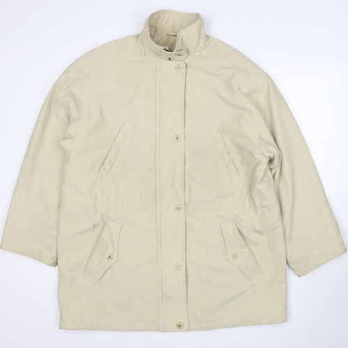 Four Seasons London Womens Beige Jacket Size L Zip