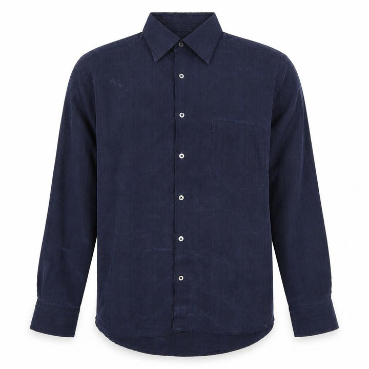 NEXT Mens Blue Modal Button-Up Size L Collared Button