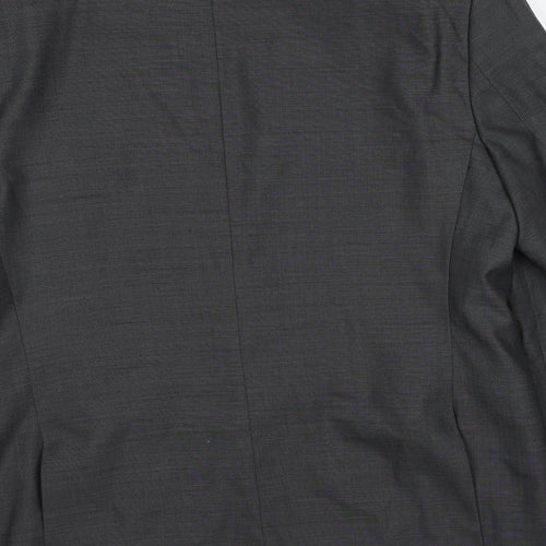 Marks and Spencer Mens Grey Polyester Jacket Suit Jacket Size 42 Regular