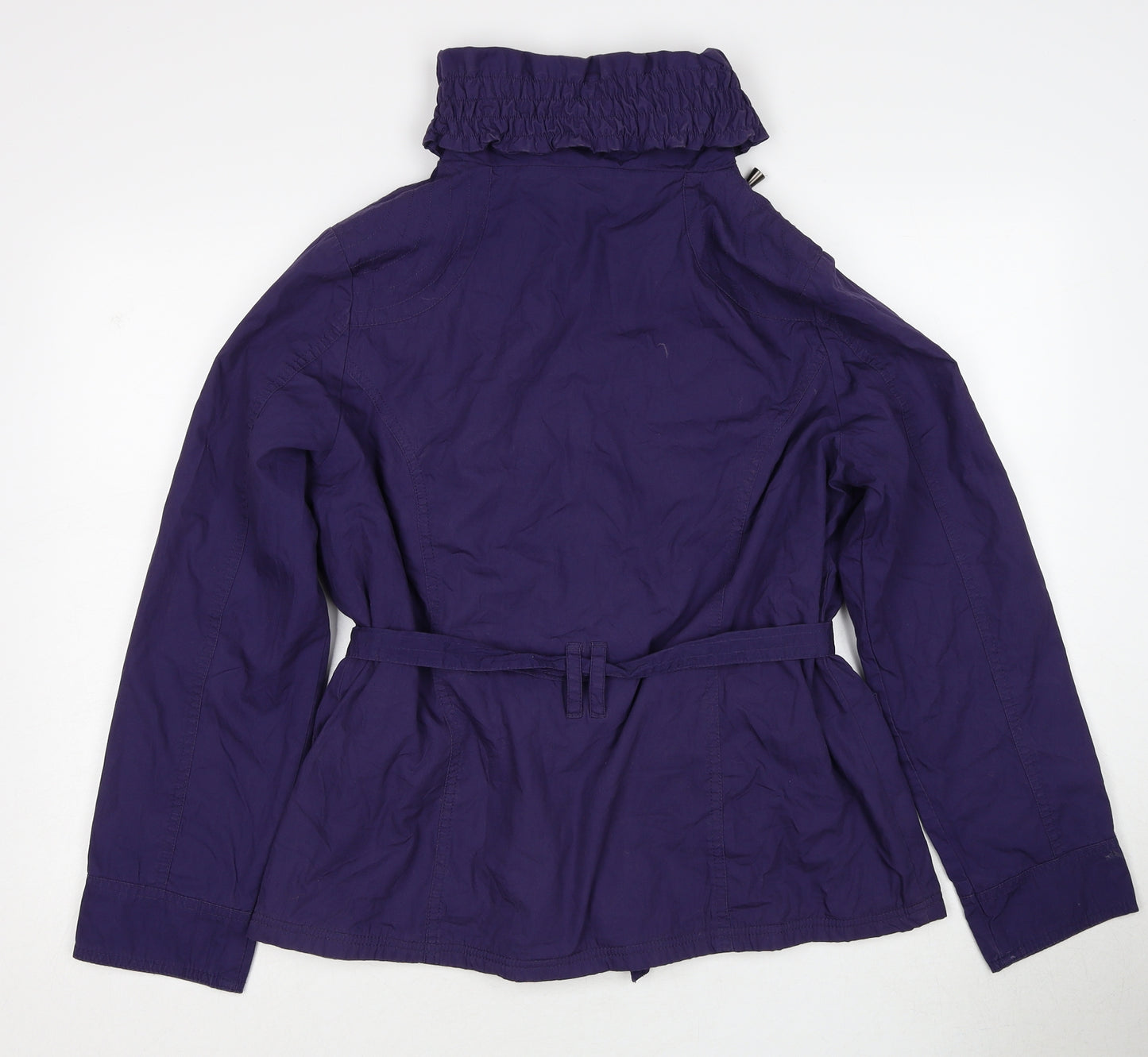 Marks and Spencer Womens Purple Jacket Size 14 Zip