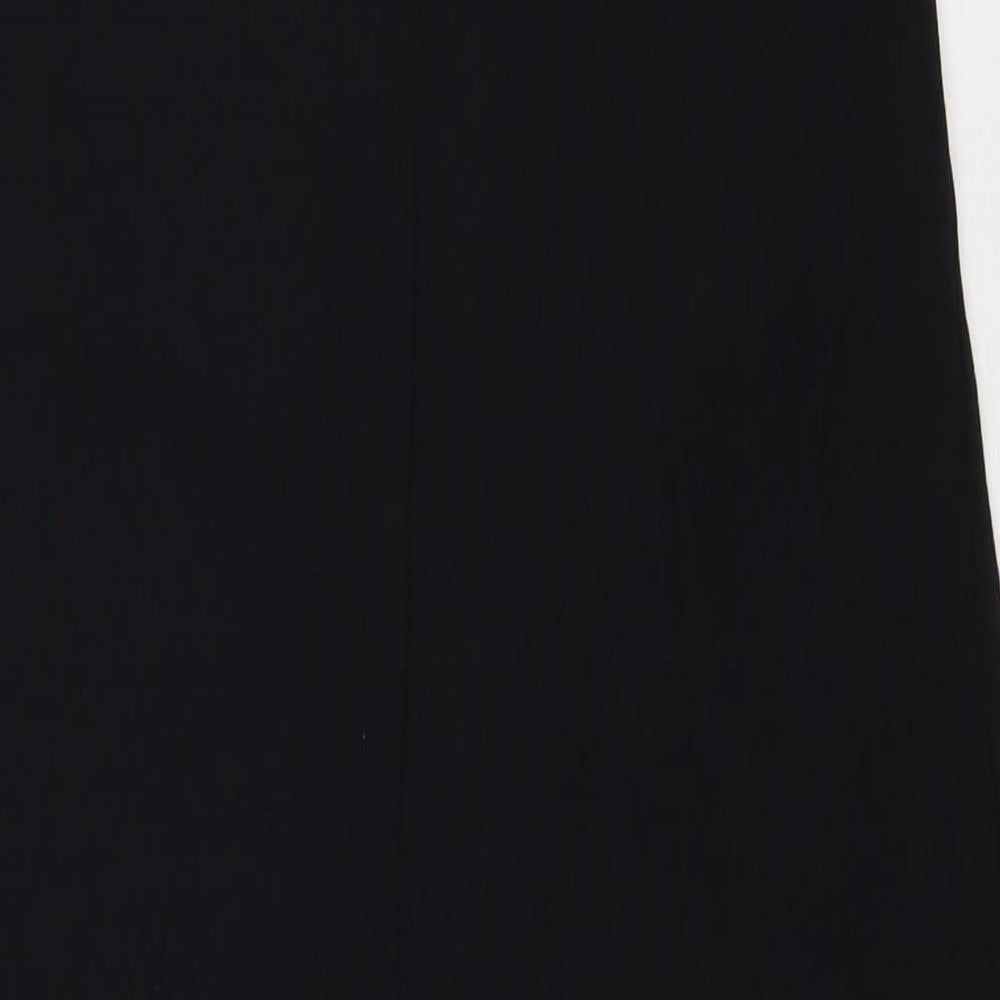 Zara Womens Black Polyester Maxi Size S V-Neck Pullover