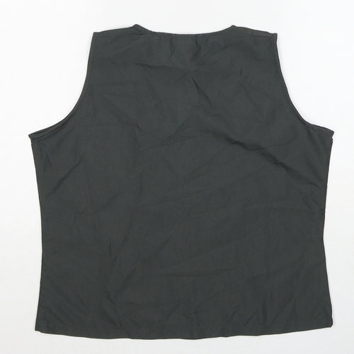 Trespass Womens Grey Polyester Basic Blouse Size M Scoop Neck