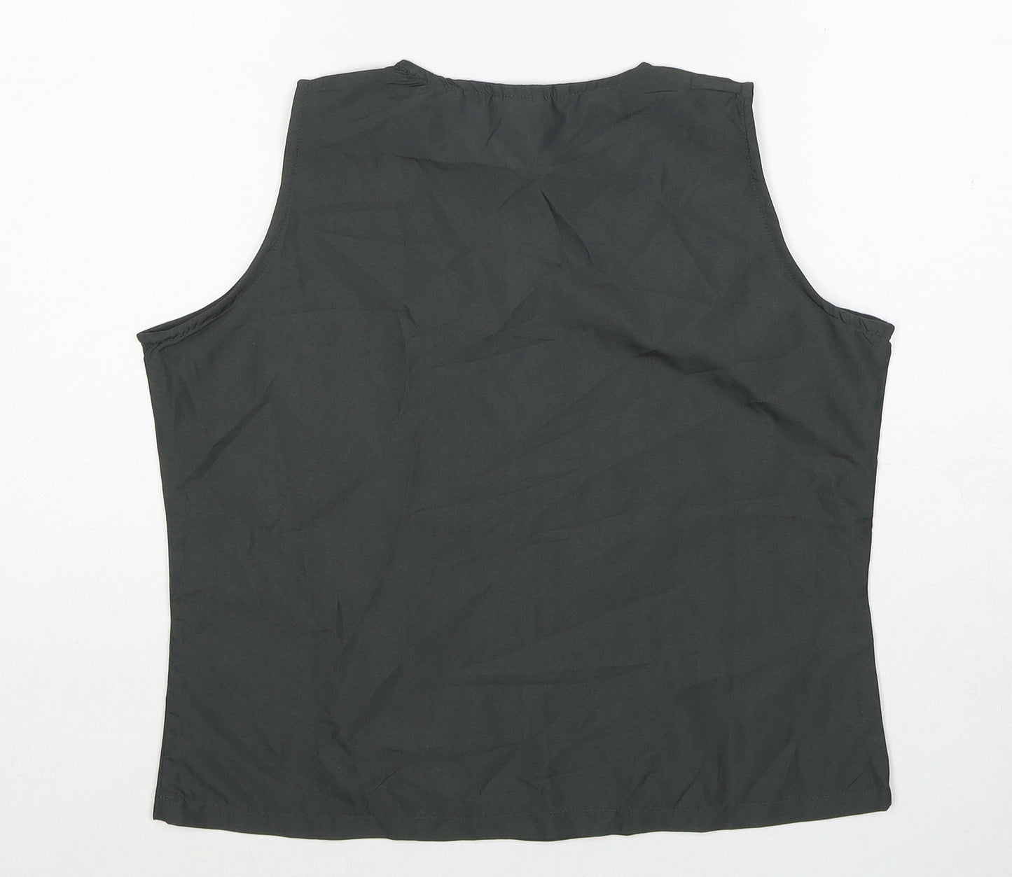 Trespass Womens Grey Polyester Basic Blouse Size M Scoop Neck