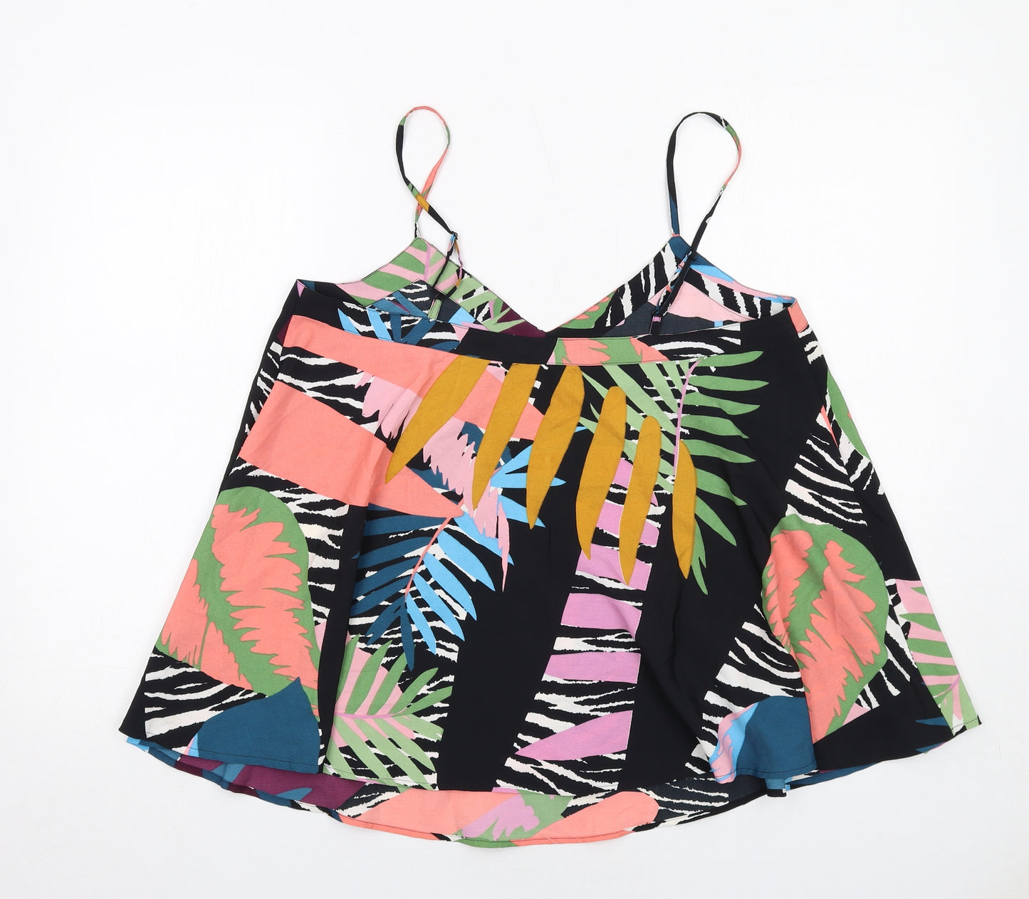 Very Womens Multicoloured Geometric Polyester Camisole Tank Size 12 V-Neck