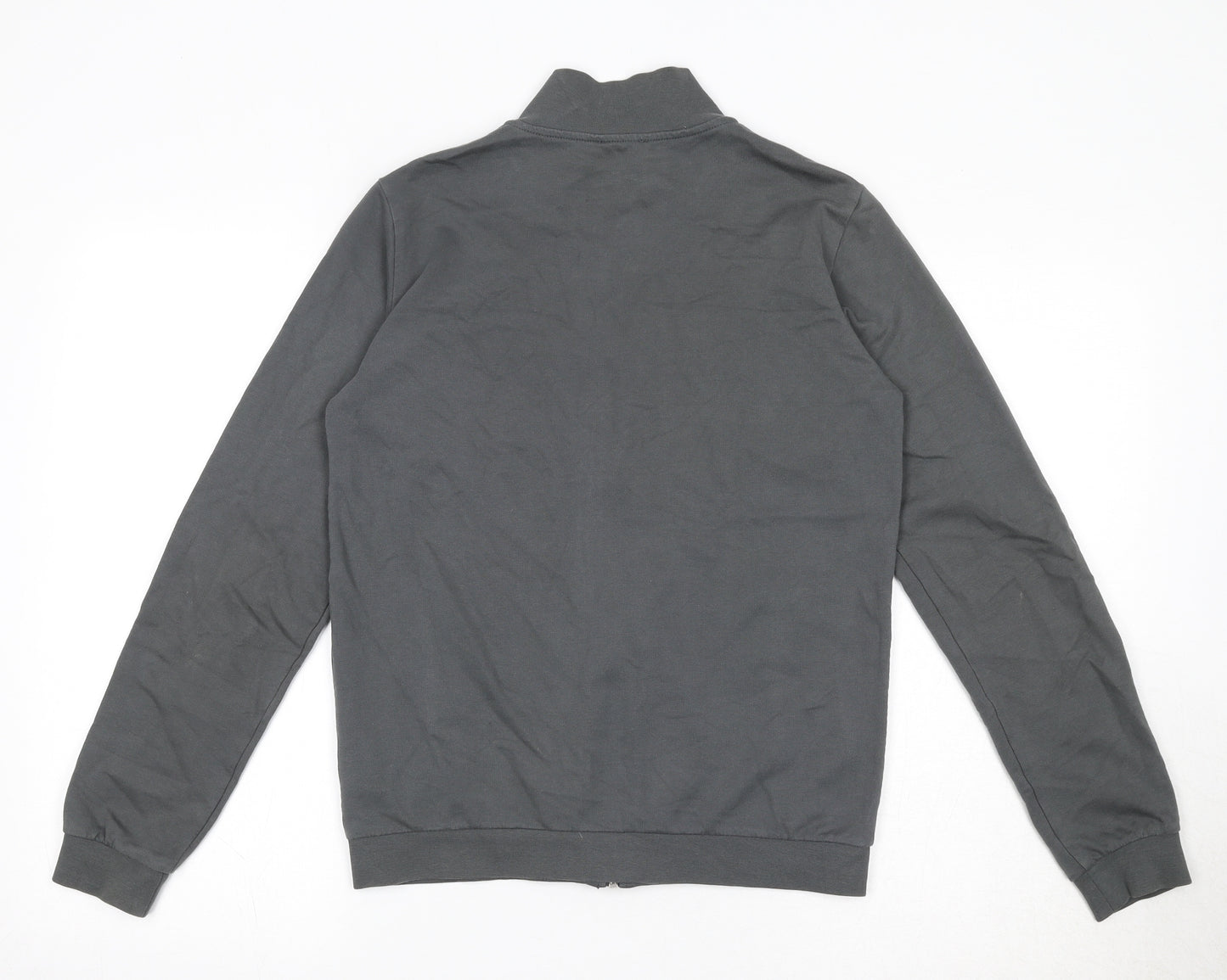 Emporio Armani Ea7 Boys Grey Cotton Full Zip Sweatshirt Size 14 Years Zip