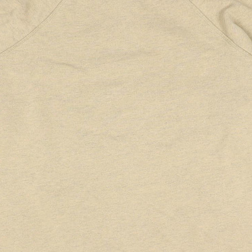 Topshop Womens Beige Cotton Pullover Sweatshirt Size 4 Pullover