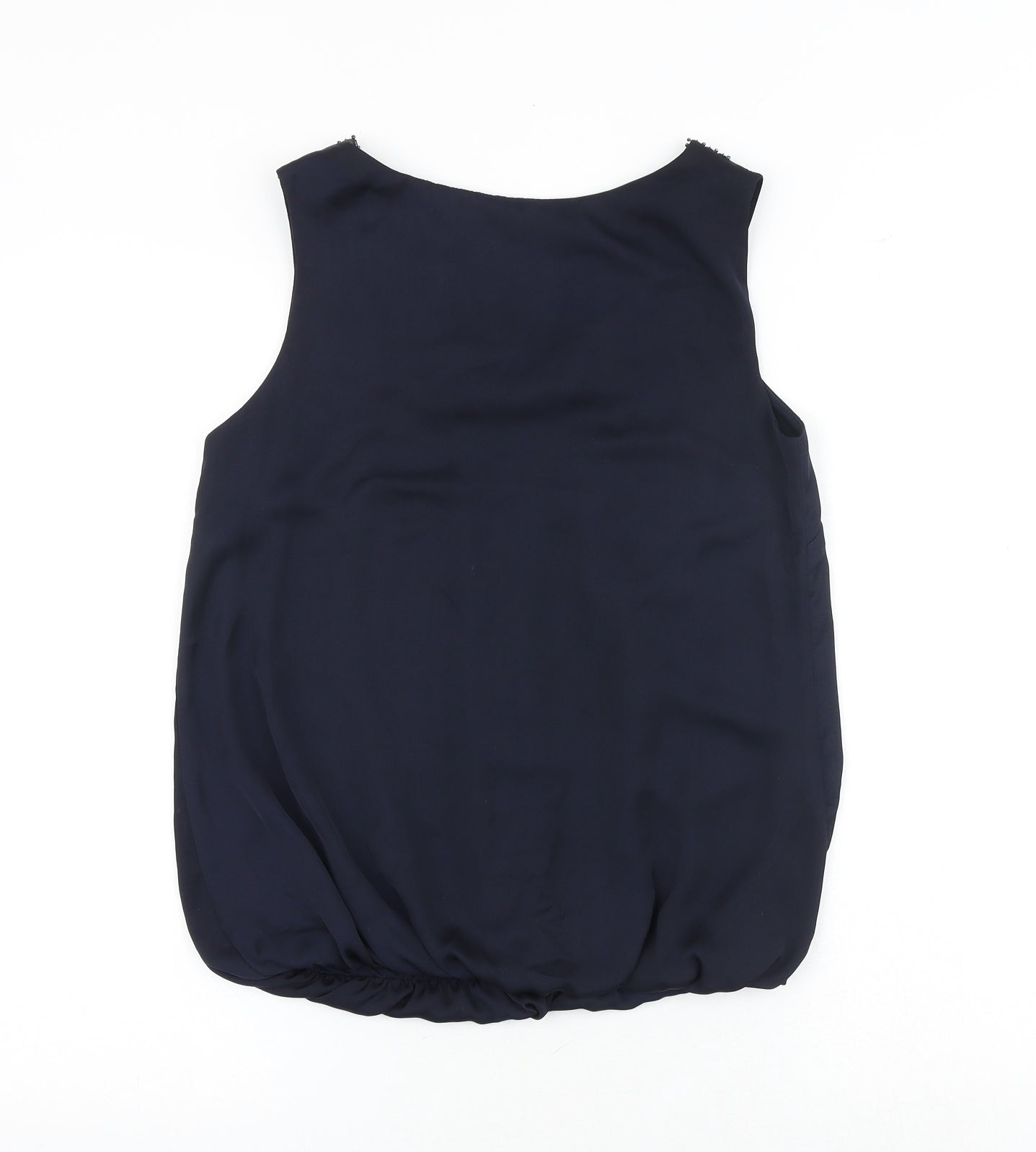 Dorothy Perkins Womens Blue Polyester Basic Tank Size 8 Round Neck