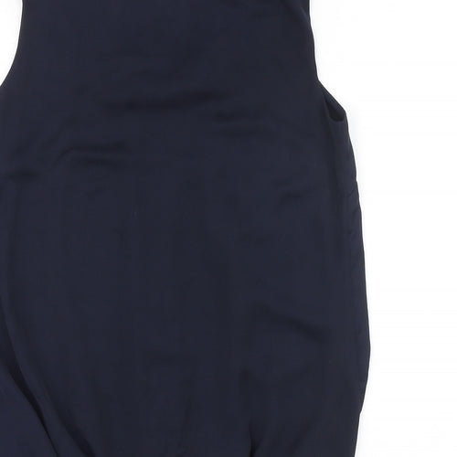 Dorothy Perkins Womens Blue Polyester Basic Tank Size 8 Round Neck