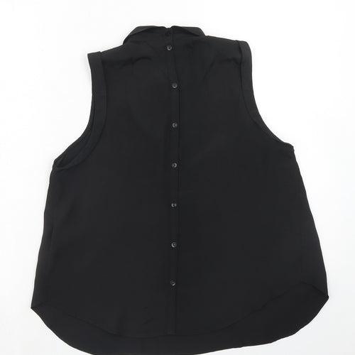 Cooperative Womens Black Polyester Basic Tank Size S Collared