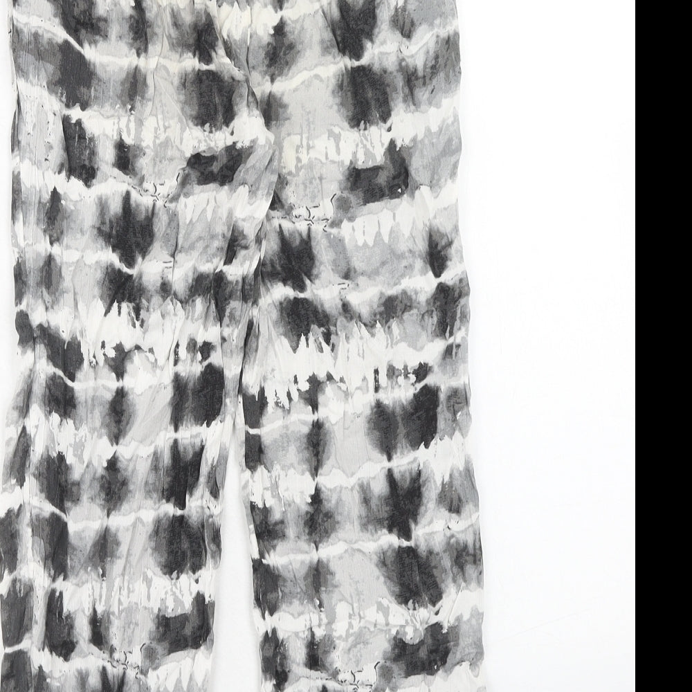 NEXT Girls Grey Tie Dye Viscose Jogger Trousers Size 9 Years Regular Pullover