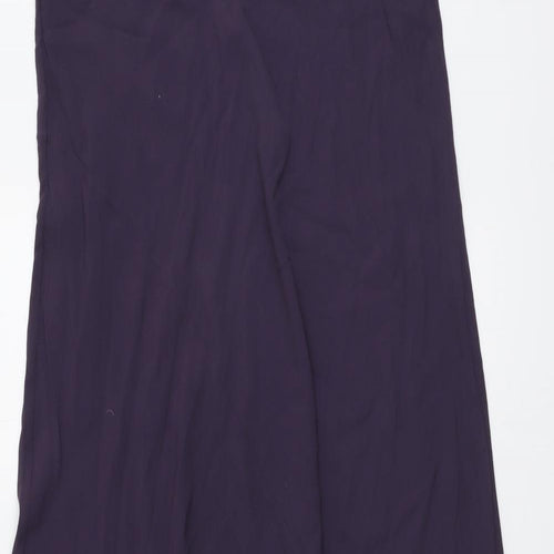 John Lewis Womens Purple Polyester Maxi Skirt Size L