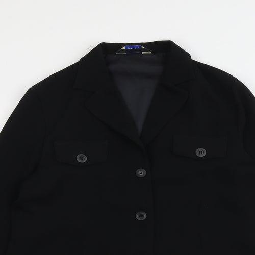 Etam Womens Black Jacket Size 14 Button