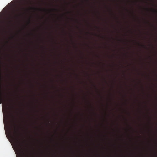 Wallis Womens Purple Boat Neck Viscose Pullover Jumper Size 14