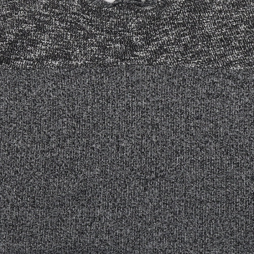 Sparkle & Fade Womens Grey Round Neck Polyester Pullover Jumper Size M