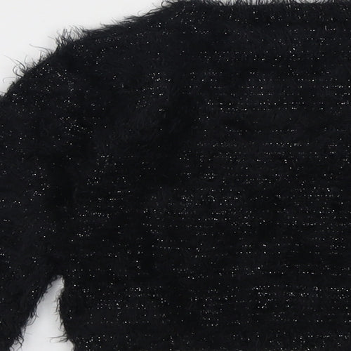 Marks and Spencer Girls Black Round Neck Polyamide Pullover Jumper Size 2-3 Years Pullover - Penguin
