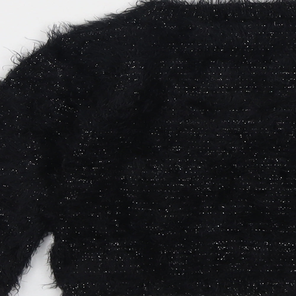 Marks and Spencer Girls Black Round Neck Polyamide Pullover Jumper Size 2-3 Years Pullover - Penguin