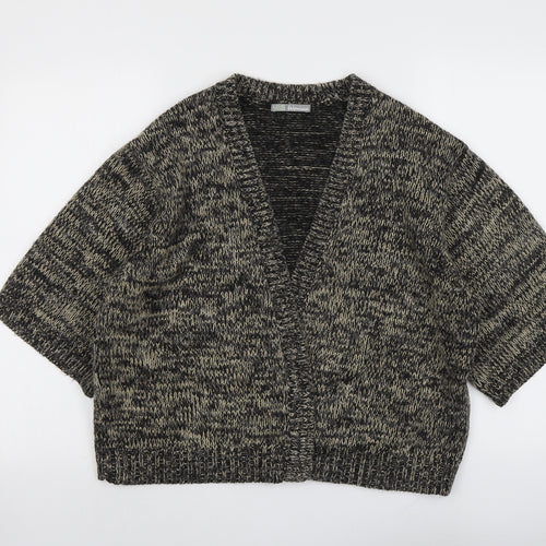 Marks and Spencer Womens Brown V-Neck Acrylic Cardigan Jumper Size 18
