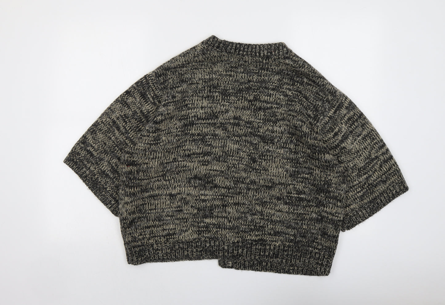 Marks and Spencer Womens Brown V-Neck Acrylic Cardigan Jumper Size 18