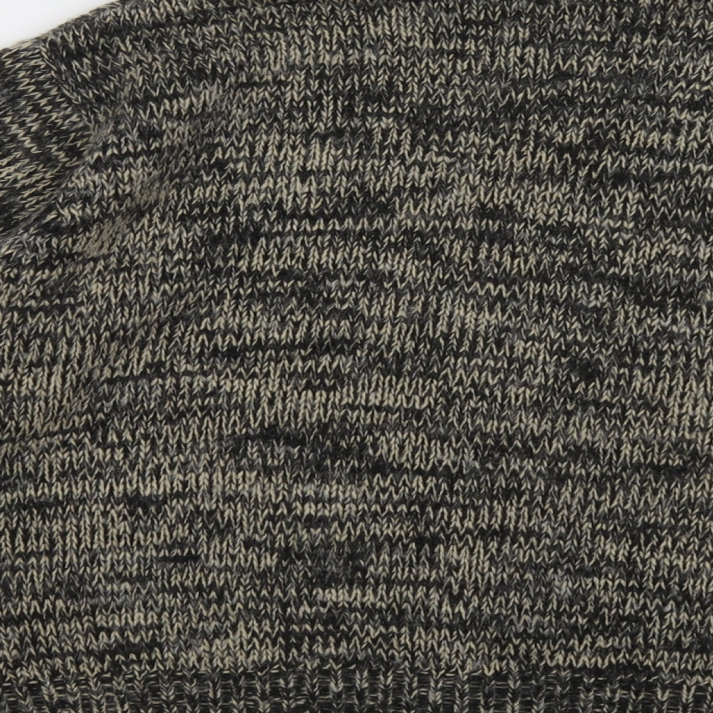 Marks and Spencer Womens Brown V-Neck Acrylic Cardigan Jumper Size 18