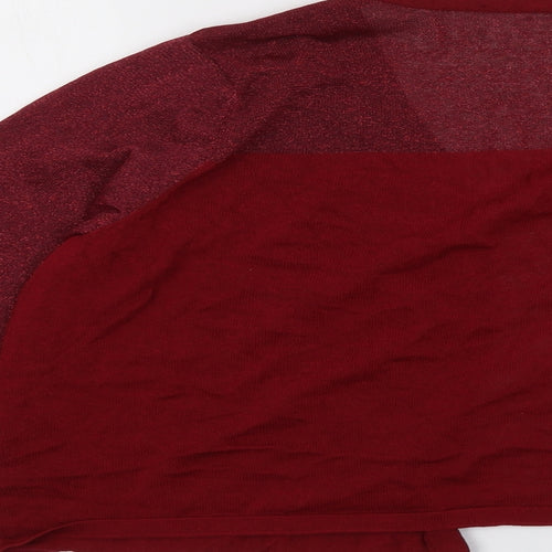 Marks and Spencer Womens Red V-Neck Viscose Cardigan Jumper Size 20