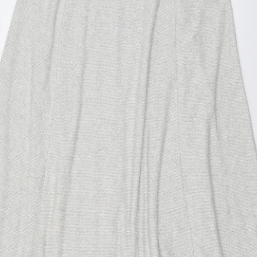 Zara Womens Grey Polyester Swing Skirt Size S