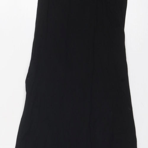 Missguided Womens Black Polyester Bodycon Size 8 Halter Pullover