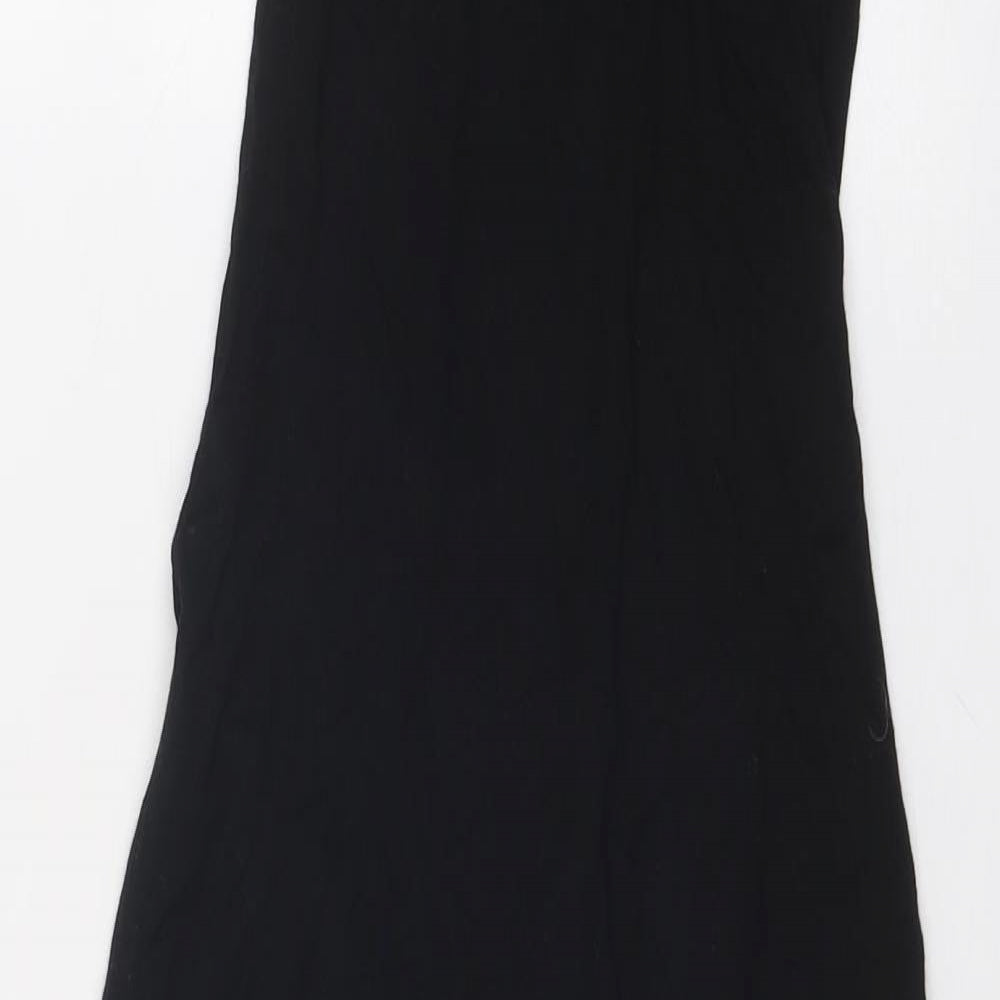 Missguided Womens Black Polyester Bodycon Size 8 Halter Pullover