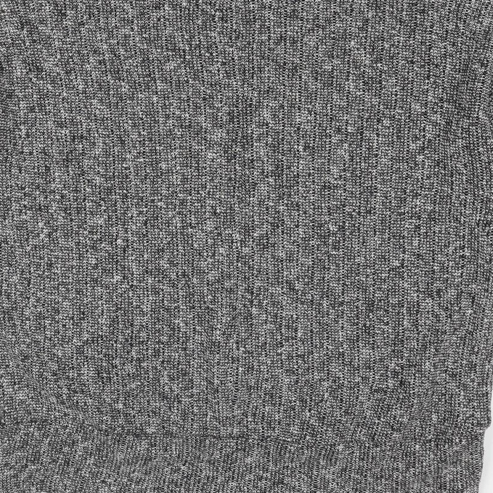 Topshop Womens Grey High Neck Polyester Pullover Jumper Size 10