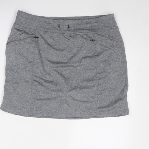 Tangerine Womens Grey Polyester Skort Size L - Size L-XL