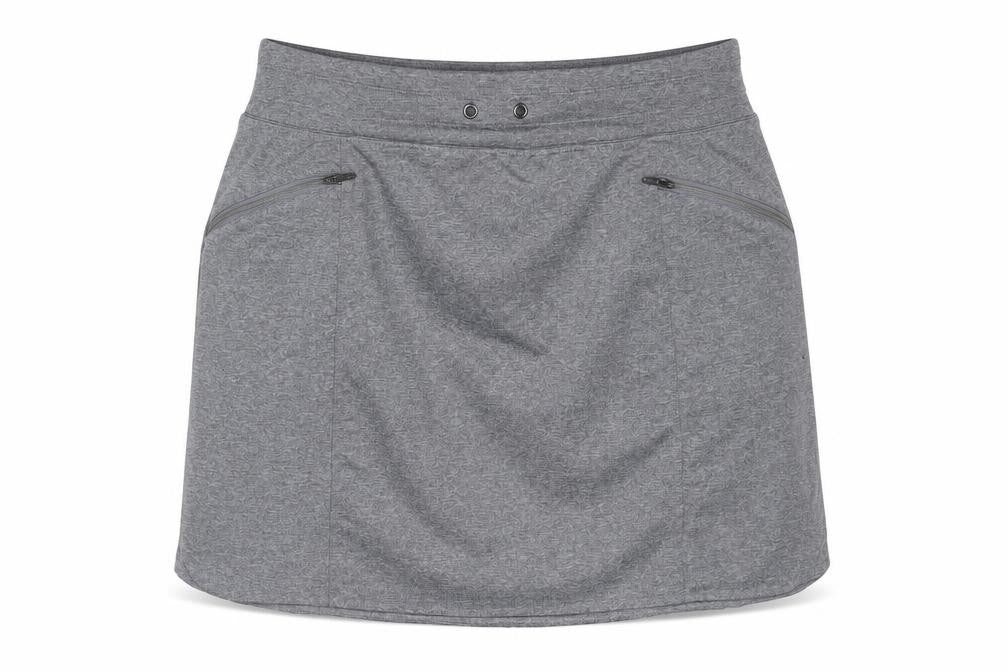 Front view of Tangerine women’s grey polyester skort, size L, -, size L-xl